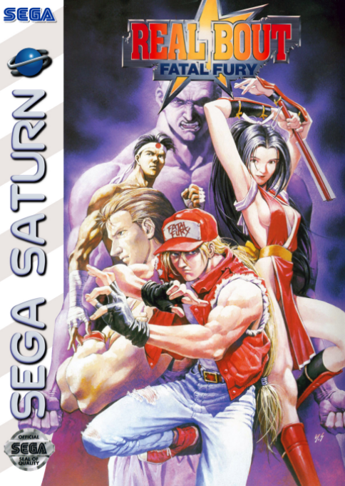 Real Bout Fatal Fury box art for Sega Saturn